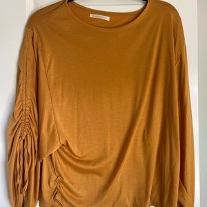 Flowy mustard yellow top